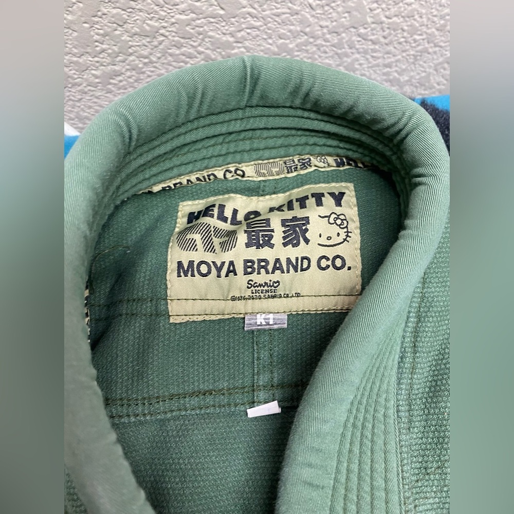 MOYA BRAND x HELLO KITTY Collaboration Jiu Jitsu Gi Military Green RARE K1 - Picture 4 of 10